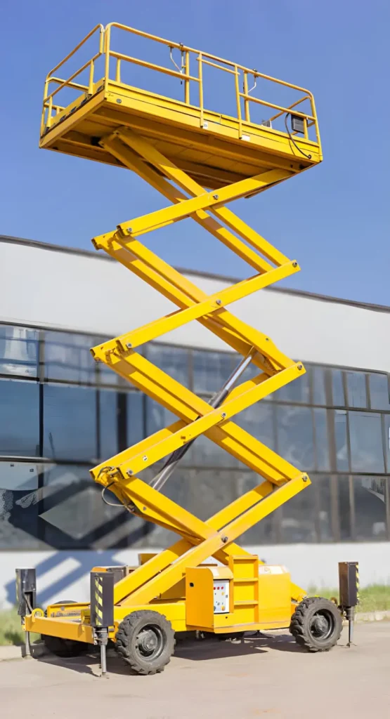 professional scissor lift rental in business bay