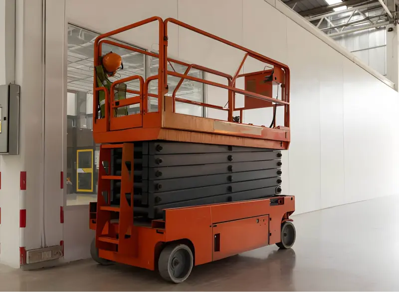 scissor lift rental dubai marina construction site