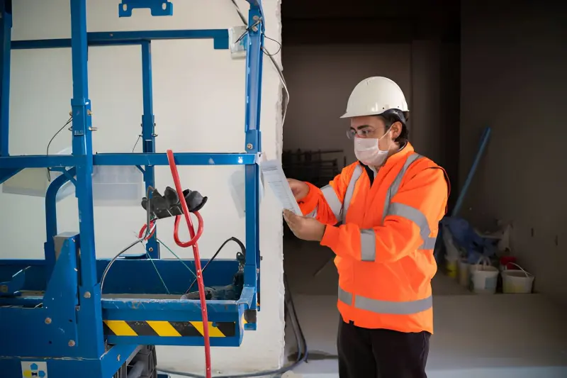 scissor lift using in different project
